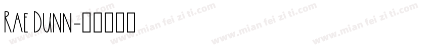 Rae Dunn字体转换